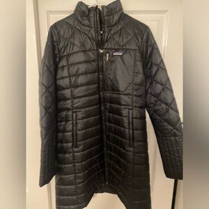 Patagonia women size L long parka coat.